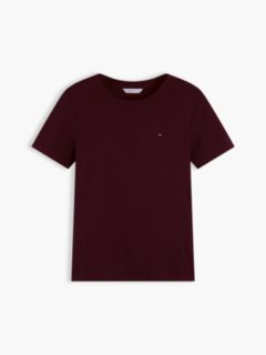 Flag Embroidery Slim Crew Neck T-Shirt — Red 5