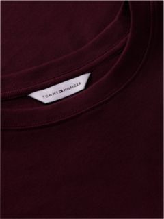 Flag Embroidery Slim Crew Neck T-Shirt — Red 6
