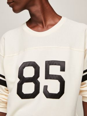 1985 Collection Varsity Long T-Shirt Tommy Sleeve | Hilfiger Beige 