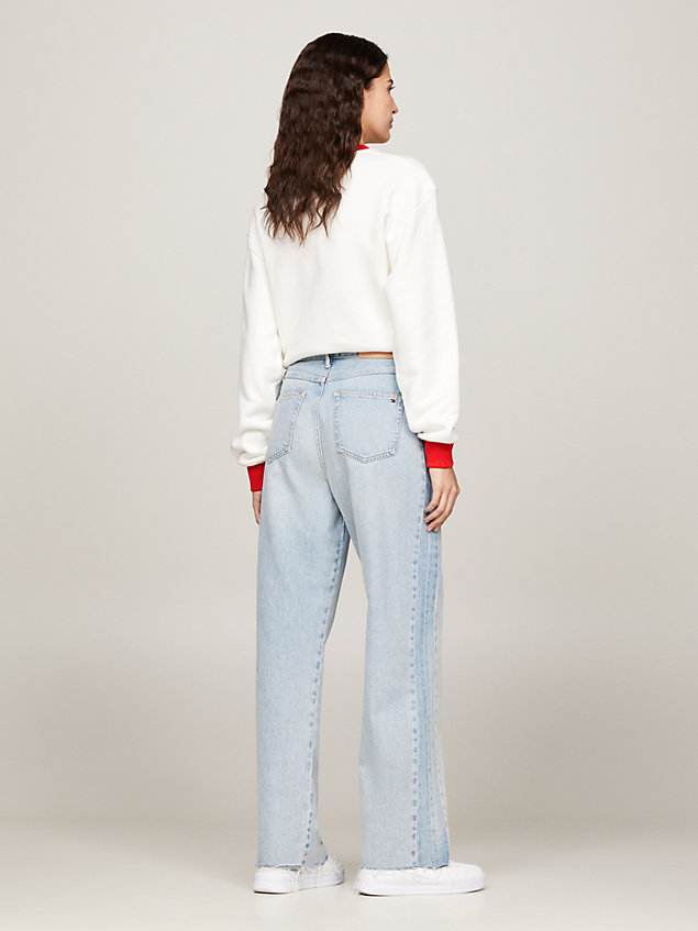 denim high rise relaxed straight jeans for women tommy hilfiger