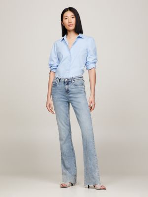 Mid Rise Bootcut Jeans, Denim