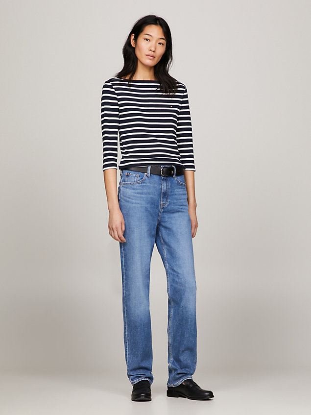denim classics melany mid rise fitted straight jeans for women tommy hilfiger