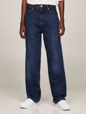 High Rise Straight Relaxed Jeans, Denim
