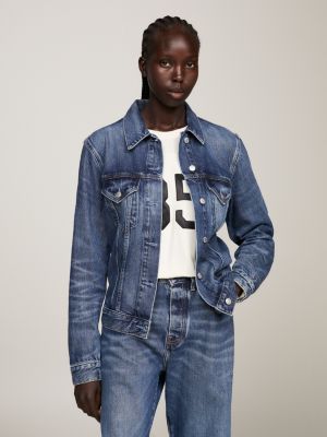 Tommy jeans store denim jacket logo