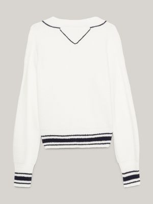 Tommy hilfiger jumper women on sale white