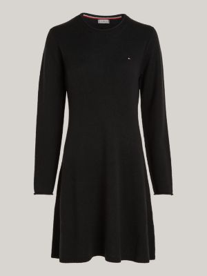 Tommy Hilfiger - Vestido Sudadera con Capucha Mujer 0344 Negro - Ryses