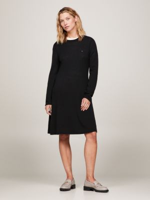 Tommy Hilfiger - Vestido Sudadera con Capucha Mujer 0344 Negro - Ryses