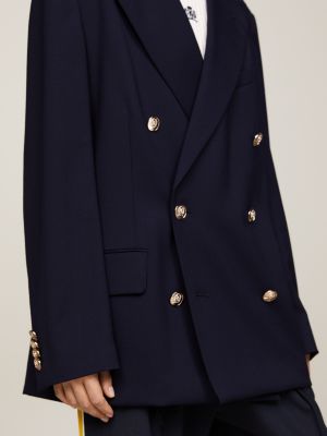 Tommy hilfiger double breasted on sale blazer