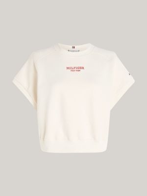 Hilfiger Monotype ärmelloses Sweatshirt | BEIGE | Tommy Hilfiger