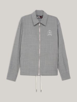 Crest Relaxed Coach Jacket | GREY | Tommy Hilfiger