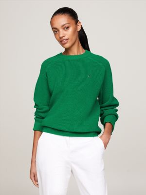 Green tommy hilfiger jumper online