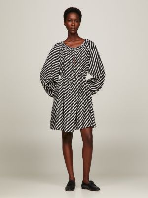 Black and white 2024 tommy hilfiger dress