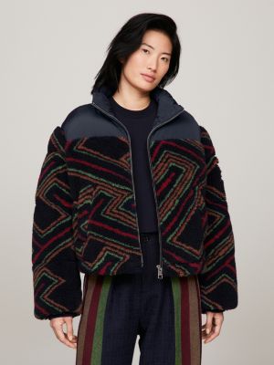 Tommy Hilfiger Women's New York Monogram Jacquard Puffer Jacket