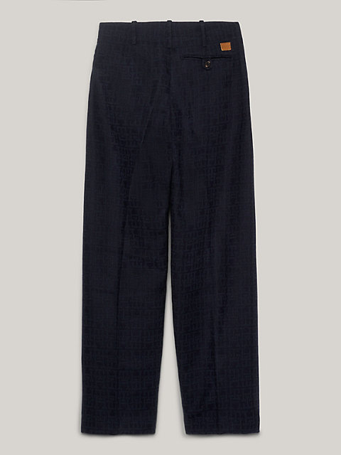 blue tommy x pendleton new york stripe chinos for women tommy hilfiger