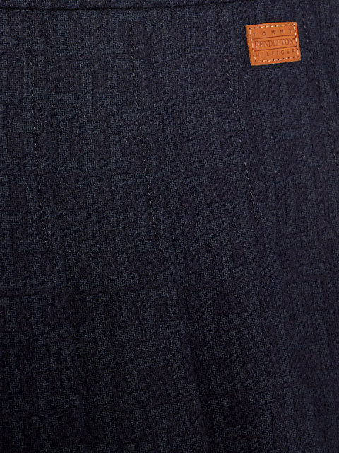 blue tommy x pendleton mini-wickelrock mit new york-streifen für damen - tommy hilfiger