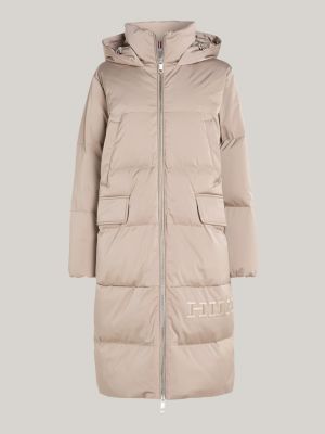 Tommy hilfiger long hooded fill clearance coat