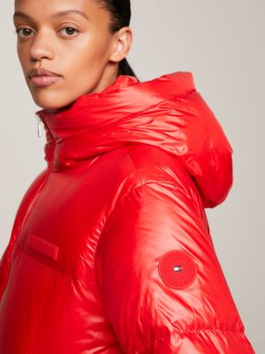 New York Down Relaxed Puffer Jacket, Orange