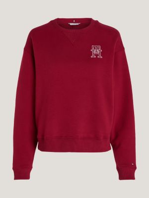 TH Monogram Modern Regular Fit Sweatshirt | Red | Tommy Hilfiger