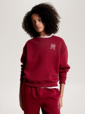 Sweat tommy best sale hilfiger rouge