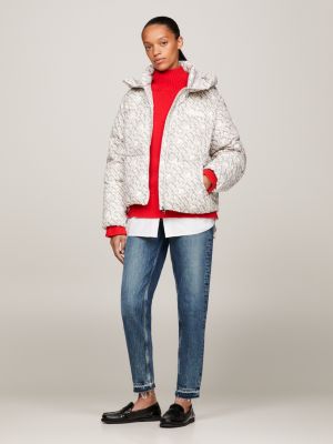 Tommy hilfiger recycled sales polyester down jacket