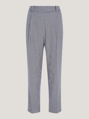 Hilfiger Tommy Trousers Relaxed Fit Check | | Tapered White
