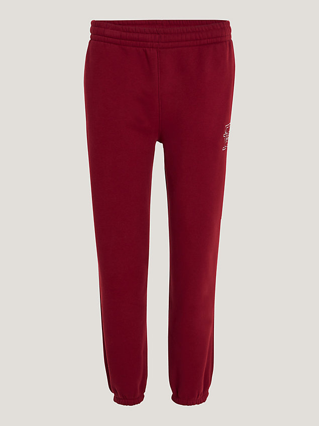 joggers modern con monograma th red de mujer tommy hilfiger