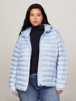 Curve Recycled Padded Global Stripe Jacket | Blue | Tommy Hilfiger