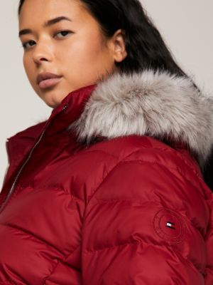 Faux fur hood 2024 puffer coat tommy hilfiger