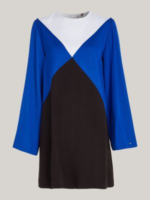 Color | Curve im Blau | Block-Stil Tommy Fit-and-Flare-Kleid Hilfiger