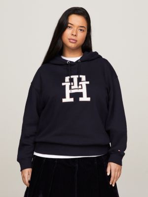 Tommy hilfiger basic icon sales logo hoodie in black