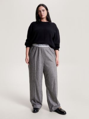 Buy Tommy Hilfiger women pull on plain leggings steel grey Online