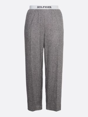 Tommy Hilfiger Curve lounge track pant in medium heather gray