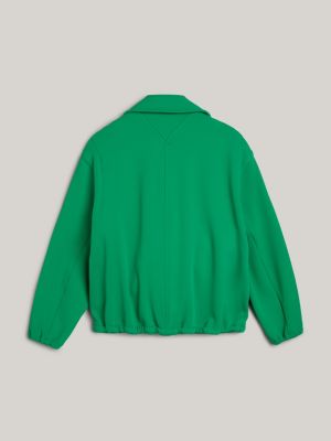 green crest jersey coach jacket for women tommy hilfiger