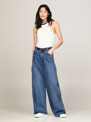 Tommy hilfiger wide leg on sale jeans