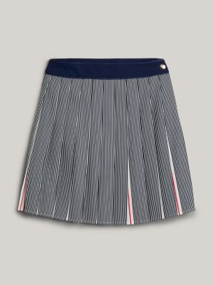 Black tennis skirt with best sale white stripe