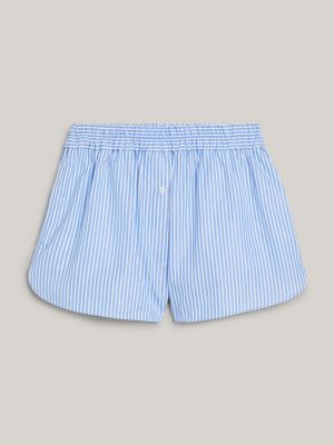 Crest Ithaca Stripe Straight Fit Shorts | Blue | Tommy Hilfiger