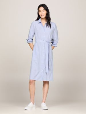 Tommy hilfiger store cotton striped shirtdress