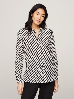 Black Shirts for Women | Tommy Hilfiger® SI