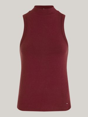 Sleeveless ribbed mock on sale turtleneck