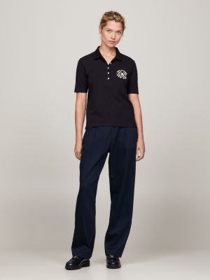 Regular Fit Crest Embroidery Polo BLUE | Tommy | Hilfiger
