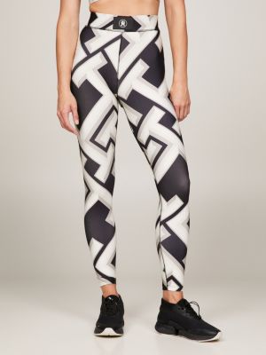 Tommy Sport Hw Sorona Mixed Ribbed Legging - Leggings & Tights