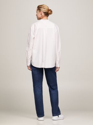 Witte blouse zonder cheap kraag