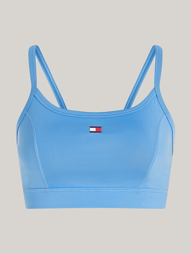 blue sport essential low support bra for women tommy hilfiger