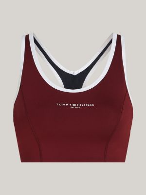 Tommy hilfiger women's essential logo mid intensity bra, Sports bras