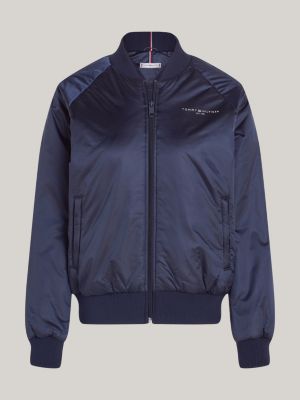 Sport Essential Signature Padded Bomber Jacket, Blue