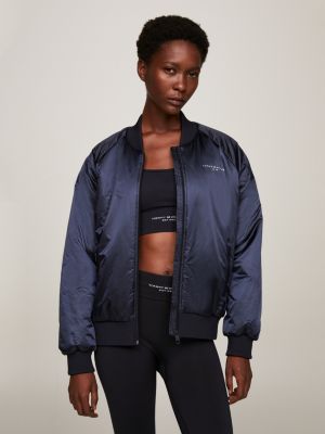 Sport Essential Signature Padded Bomber Jacket, Blue