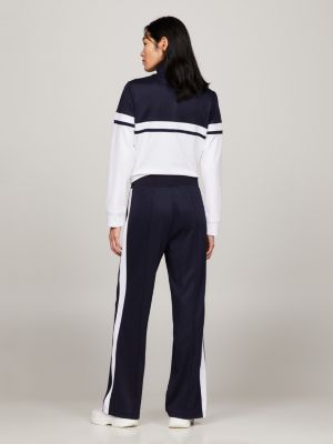 Sport Contrast Stripe Mid Rise Joggers Blue Tommy Hilfiger