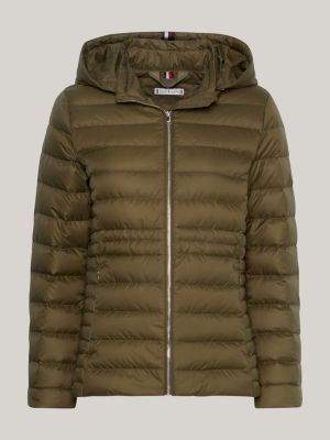 Womens khaki hooded on sale jacket