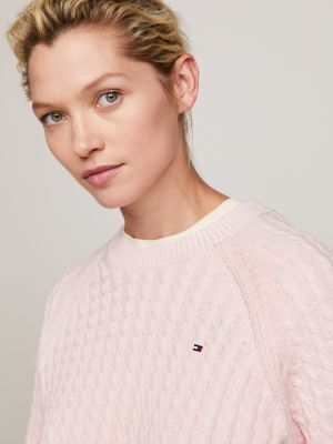 Baby pink tommy store hilfiger jumper