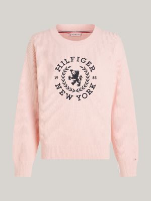 Pink tommy hilfiger outlet jumper